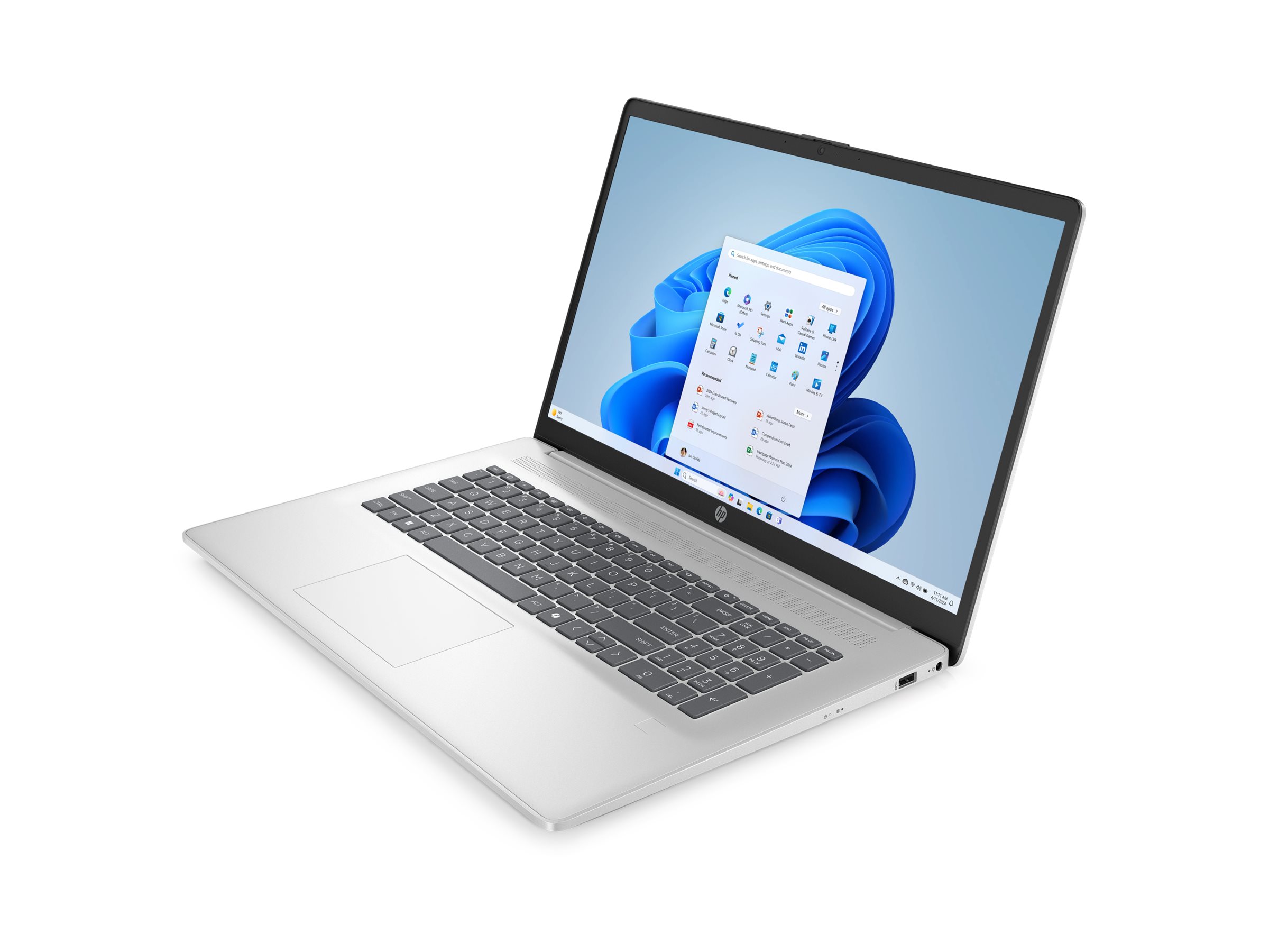 HP Laptop 17-cp2161ng - AMD Ryzen 5 7520U / 2.8 GHz - Win 11 Home - Radeon 610M - 8 GB RAM - 512 GB SSD NVMe - 43.9 cm (17.3")