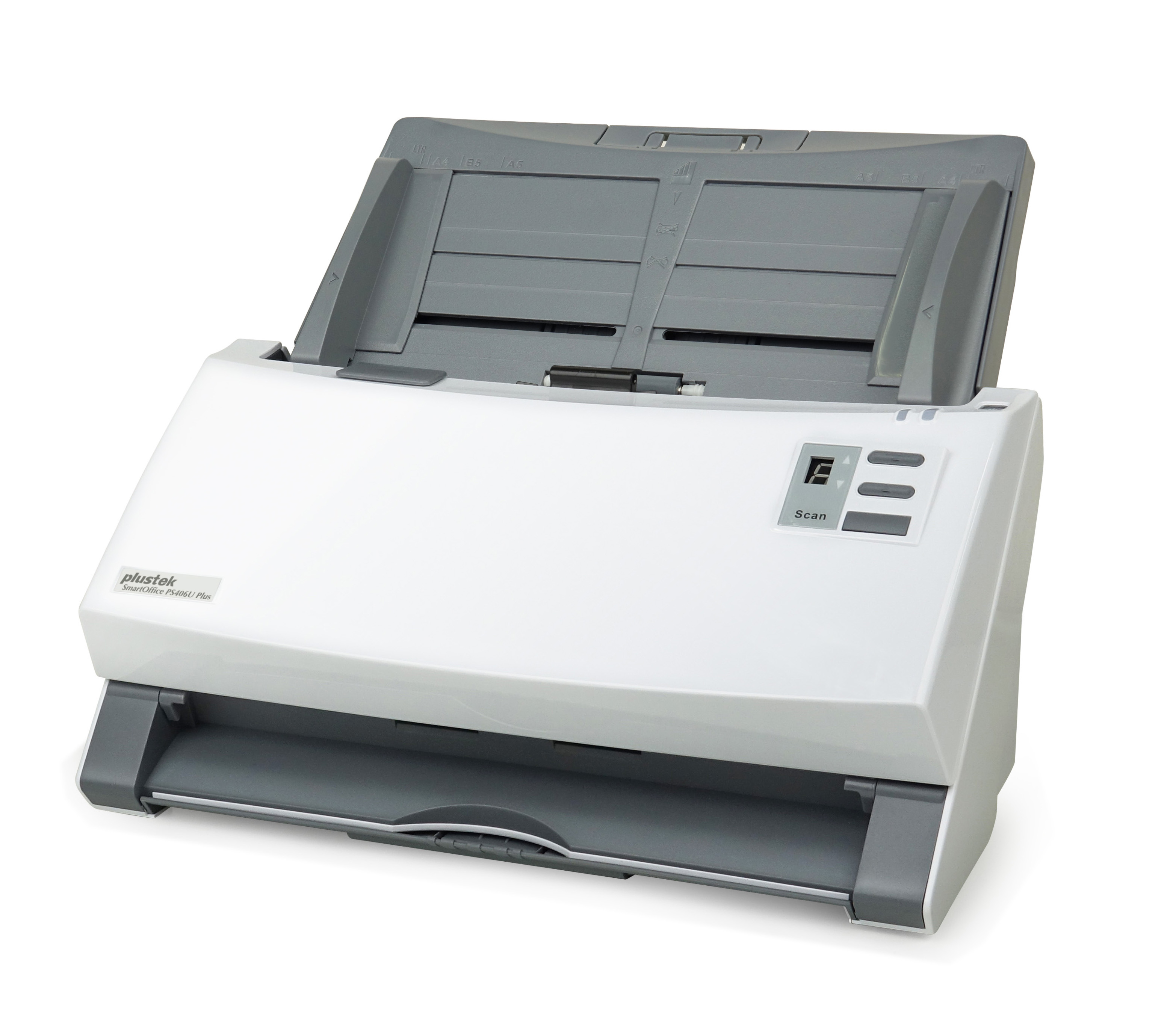 Plustek SmartOffice PS406U Plus - Dokumentenscanner - Dual CIS - Duplex - 216 x 5080 mm - 600 dpi x 600 dpi, Ansicht 3