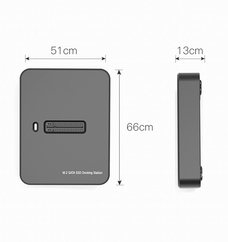 Gembird DD-U3M2 - SSD-Dockingstation - M.2 - M.2 Card (PCIe NVMe & SATA), Ansicht 4