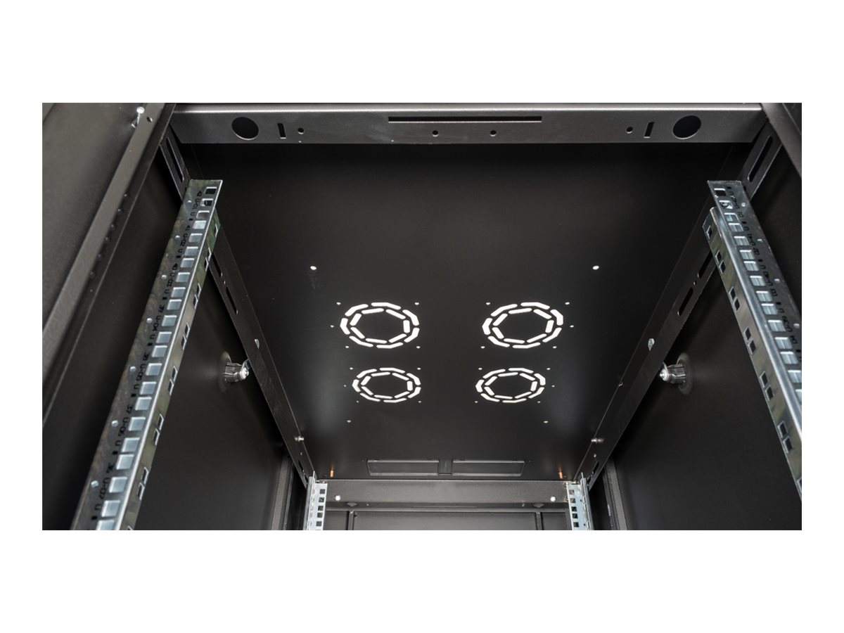 ROLINE 19 Zoll Serverschrank Basic 42 HE 600x1000 BxT perforiert schwarz, Ansicht 3