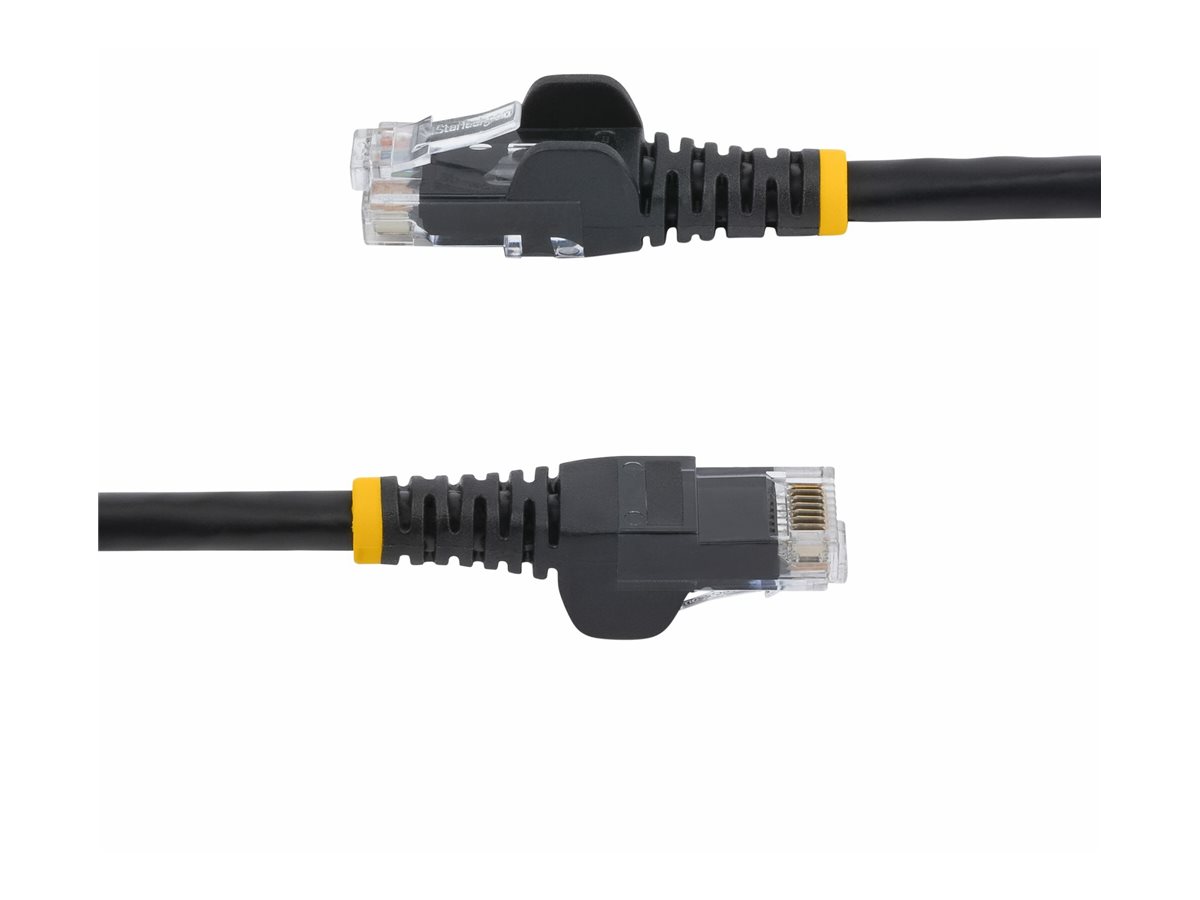 StarTech.com 3m CAT6 Ethernet Cable, 10 Gigabit Snagless RJ45 650MHz 100W PoE Patch Cord, CAT 6 10GbE UTP Network Cable w/Strain Relief, Black, Wiring is UL Certified/TIA - Category 6 - 24AWG (N6PATC3MBK)