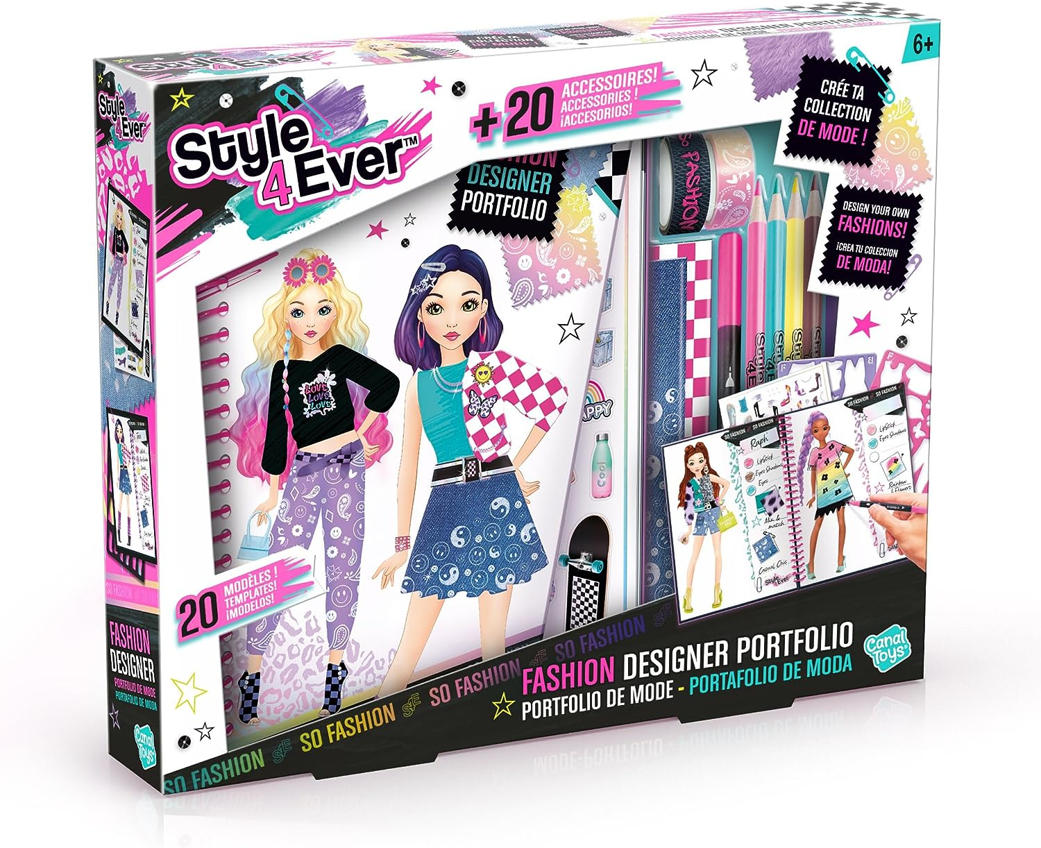 Canal Toys Bastelset Fashion Designer Portfolio, Ansicht 2