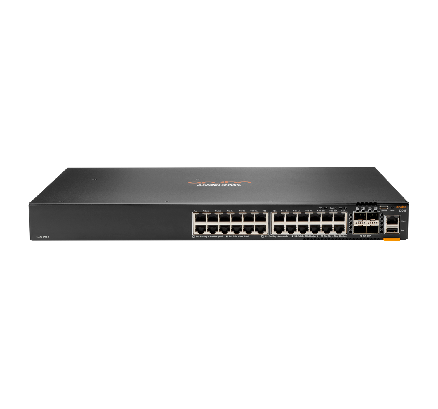 HPE Aruba Networking Aruba 6200F 24G 4SFP+, Managed, L3, Gigabit Ethernet (10/100/1000), Rack-Einbau, 1U