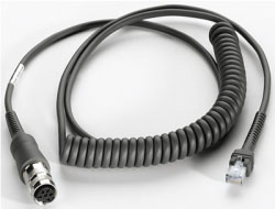 Zebra - USB-Kabel - 2.7 m - gewickelt - für Symbol LS2208, LS3408, LS3478; Digital Scanner DS 3407, DS 3408, DS3478; Zebra VC5090