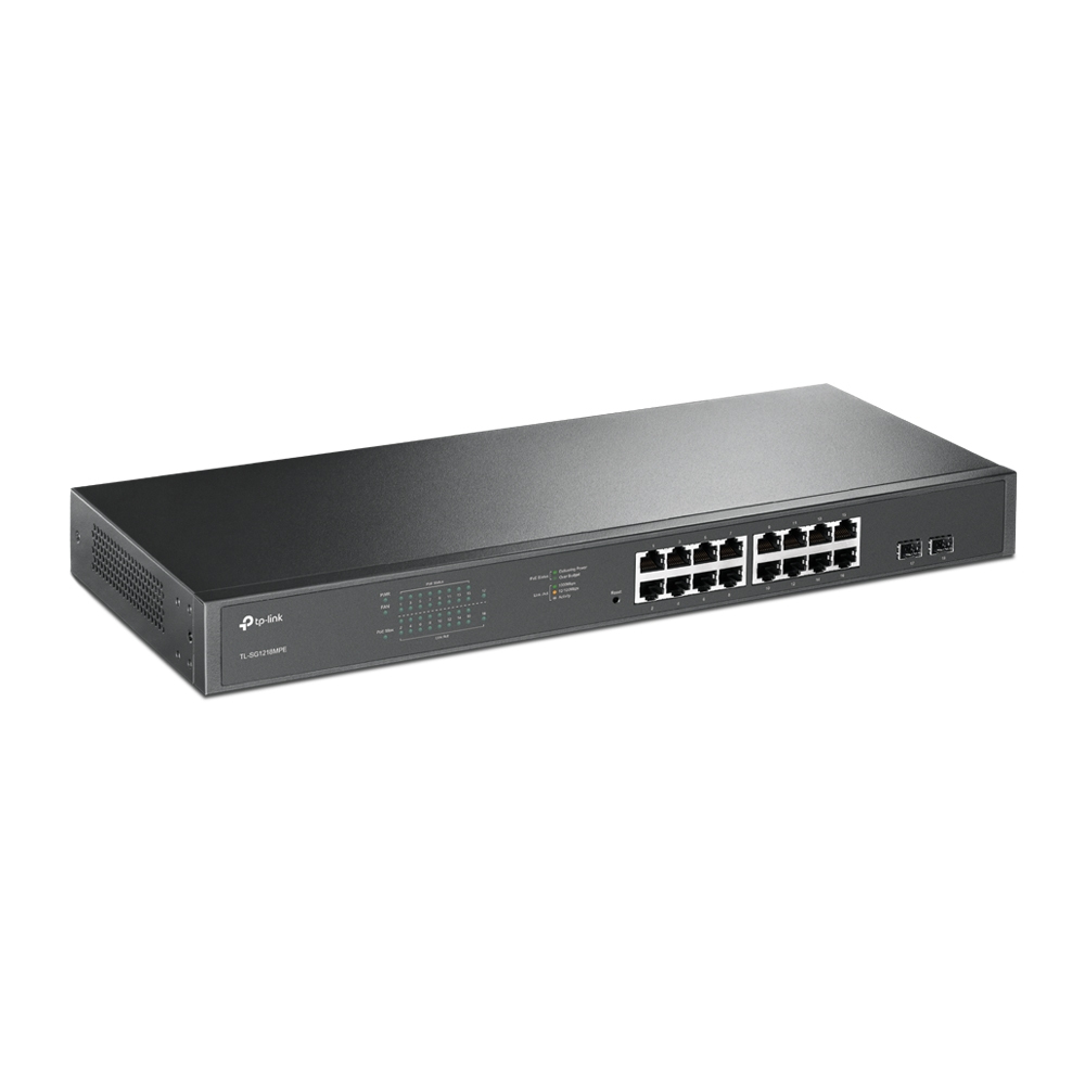 TP-LINK JetStream TL-SG1218MPE - Switch - Smart - 16 x 10/100/1000 (PoE+), Ansicht 2