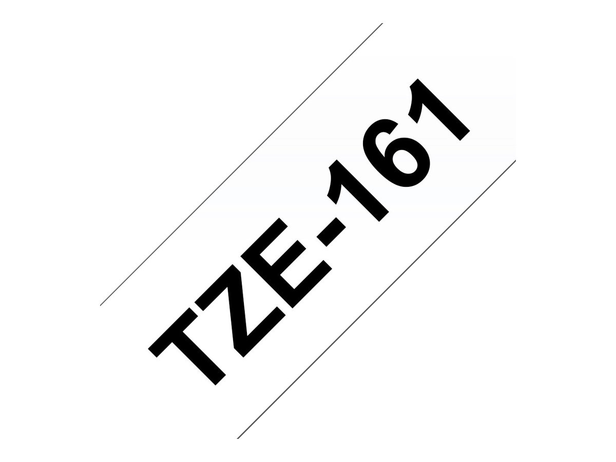 Brother TZe-161 - Schwarz auf durchsichtig - Rolle (3,56 cm x 8 m), Ansicht 3