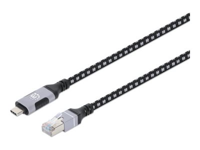 Manhattan Netzwerkkabel - RJ-45 (M) zu 24 pin USB-C (M)