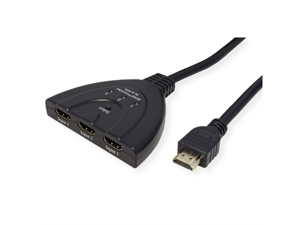 VALUE HDMI Switch 4K60Hz 3fach, Ansicht 2
