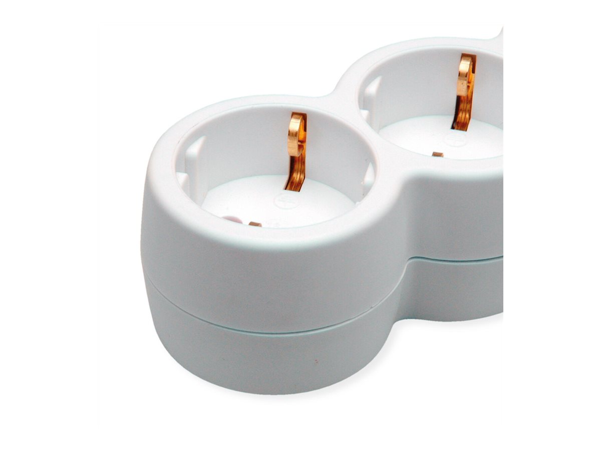 VALUE Steckdosenleiste lang/rund+Sw. weiss 6x CEE 7/7 1.5m - Steckdosenleiste, Ansicht 2