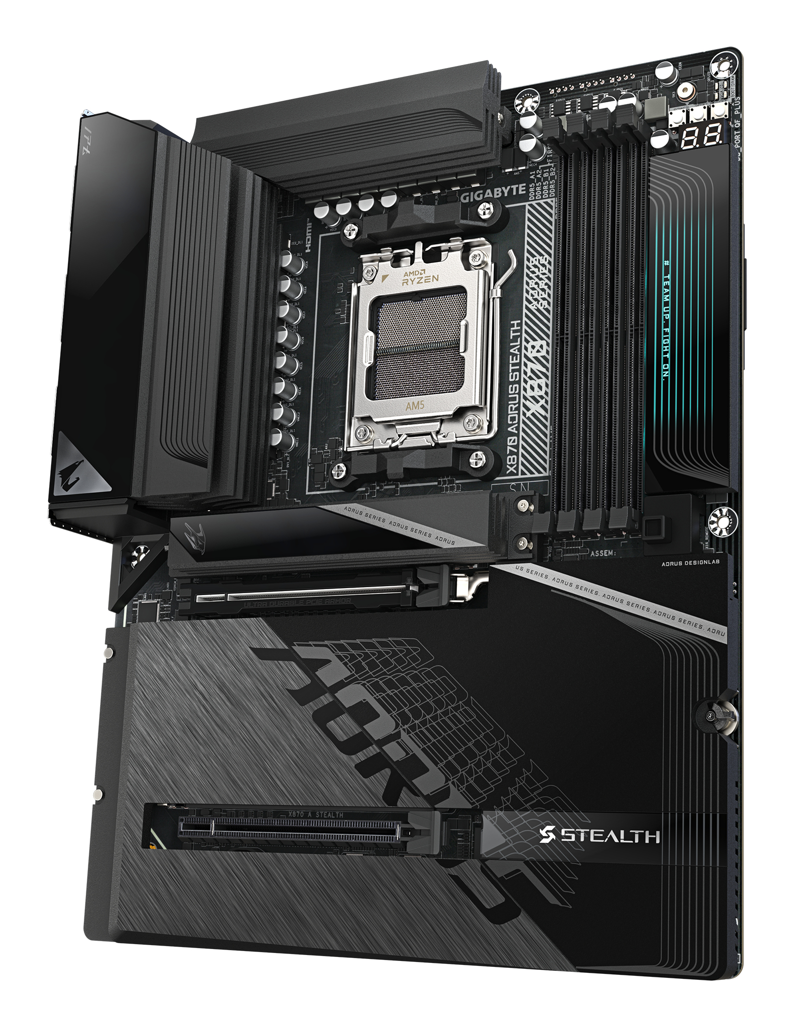 Gigabyte X870 A STEALTH AM5 1xHDMI - AMD Sockel AM5 (Ryzen Zen4) - ATX, Ansicht 4