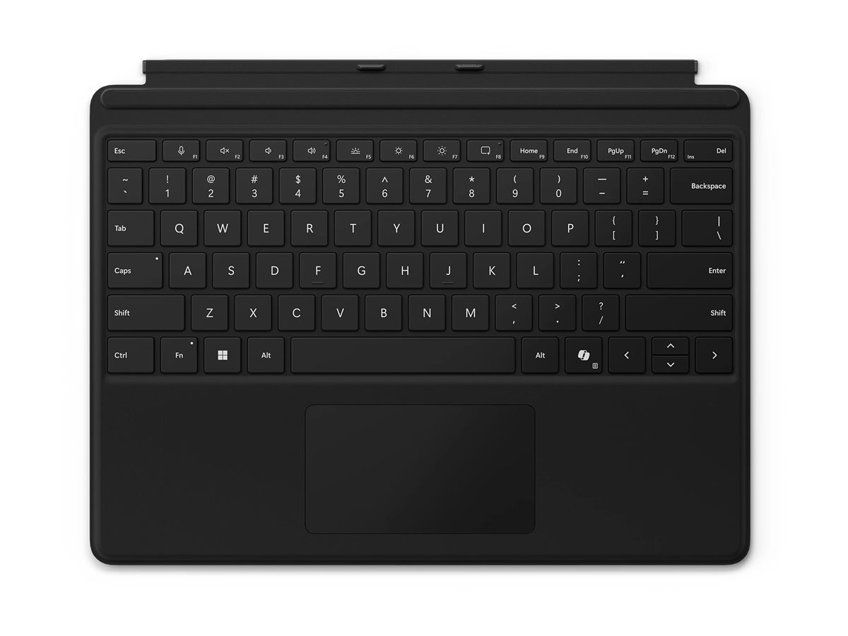 Microsoft Surface Pro Keyboard - Tastatur - mit Trackpad Beschleunigungsmesser Surface Slim Pen 2 Ablage- und Ladeschale