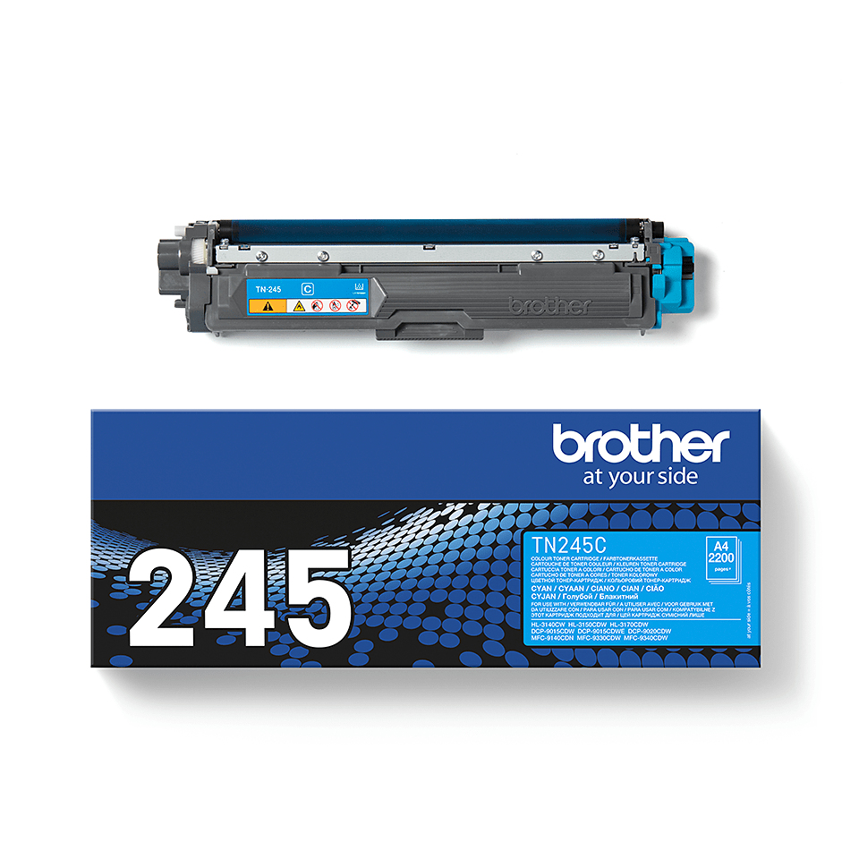 Brother TN245C - Hohe Ergiebigkeit - Cyan - Original, Ansicht 4