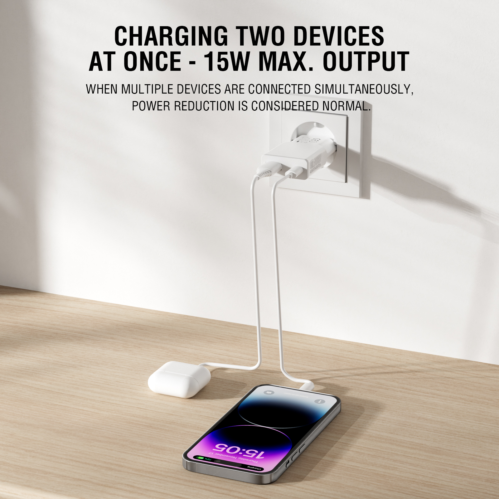 4smarts Netzladegerät PDPlug Slim Duos 30W GaN 1C, Ansicht 2