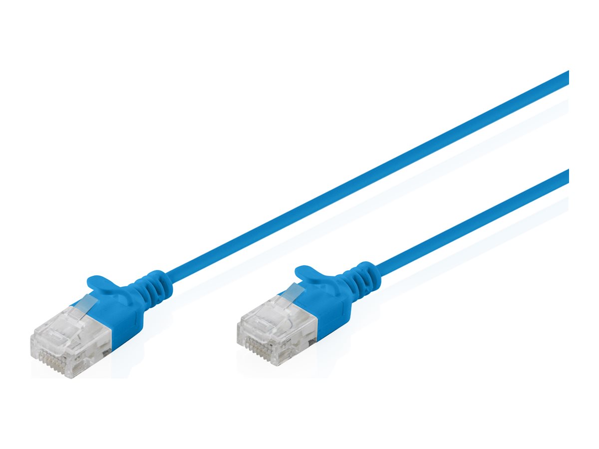 DIGITUS CAT 6 U-UTP Slim Patchkabel, 1,5 m, Blau
