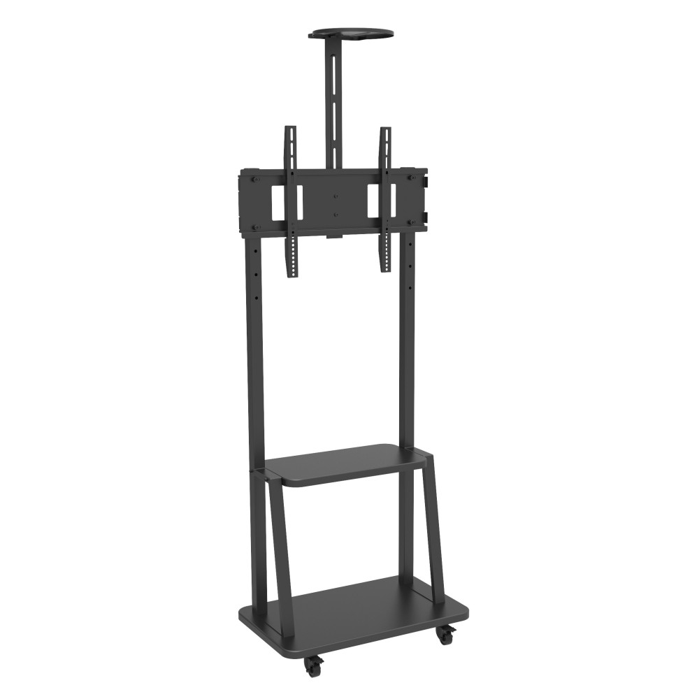 Techly Wagen - für LCD / AV-System / Kamera - Schwarz - Bildschirmgröße: 81.3-177.8 cm (32-70), Ansicht 2