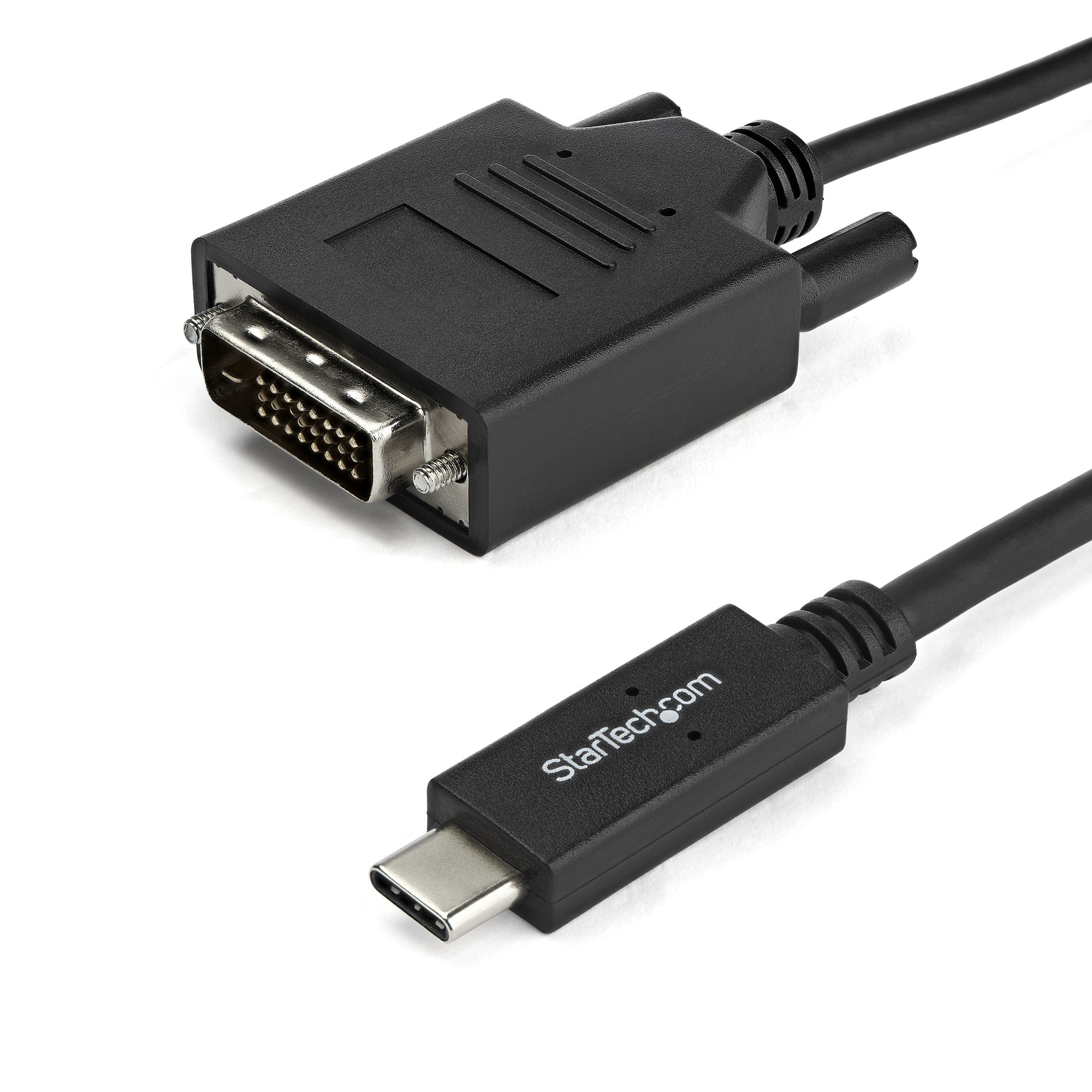 StarTech.com 2m USB-C auf DVI Adapterkabel - 1920x1200 - Schwarz, 2 m, USB Typ-C, DVI-D, Männlich, Männlich, Gerade