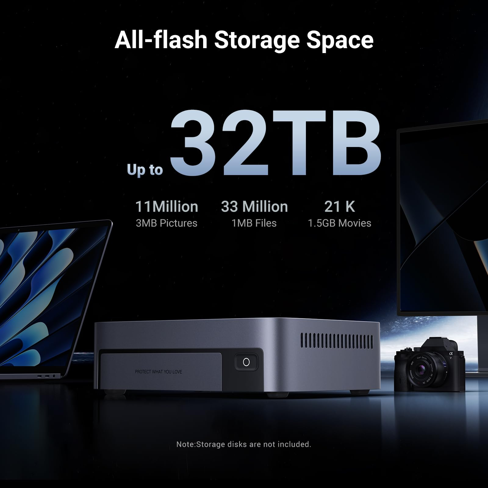 Ugreen Network Attached Storage NAS DXP480T Plus EU Diskless - Storage Server, Ansicht 4