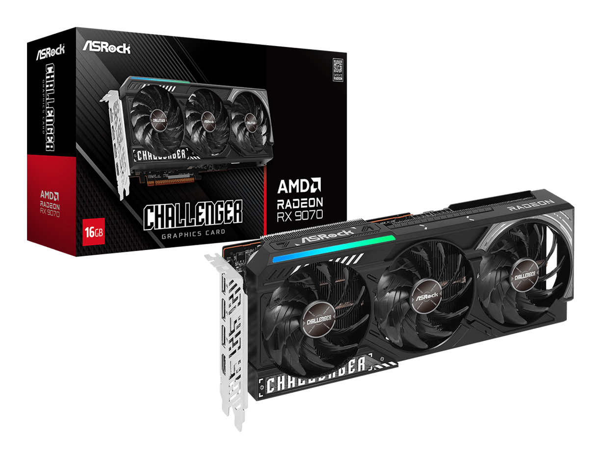 ASRock Radeon RX 9070 Challenger 16GB - Grafikkarten, Ansicht 2