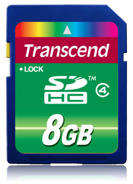 Transcend Flash-Speicherkarte - 8 GB - Class 4, Ansicht 2