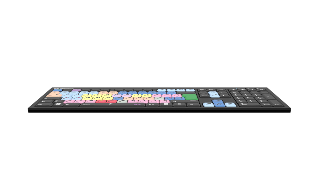 Logickeyboard LKB-MCOM4-BJPU-FR - Volle Größe (100%) - Kabelgebunden - USB - Schwarz - TL: Französisch, AZERTY, Ansicht 4