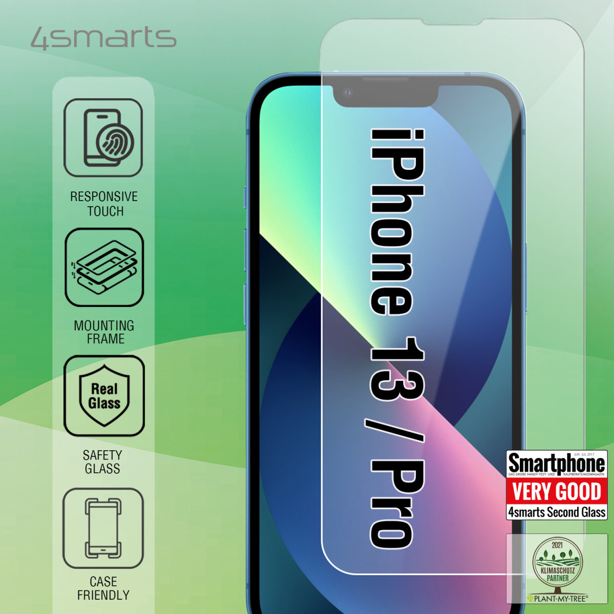 4smarts Second Glass X-Pro - Bildschirmschutz für Handy, Ansicht 2