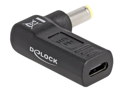 Delock Netzteil - 24 pin USB-C (W) zu Gleichstromstecker 55 x 25 mm (M)