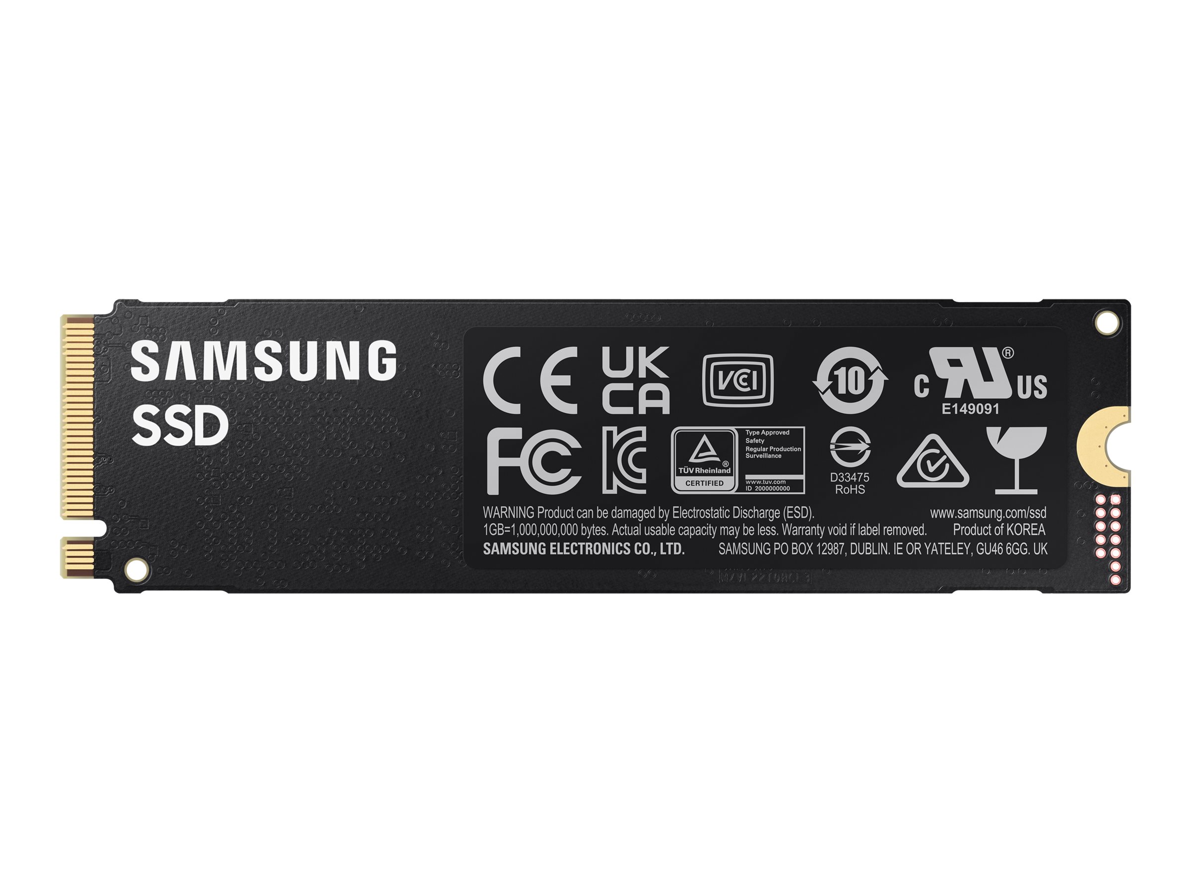 Samsung 980 PRO MZ-V8P2T0BW - SSD - verschlüsselt - 2 TB - intern - M.2 2280 - PCIe 4.0 x4 (NVMe), Ansicht 3