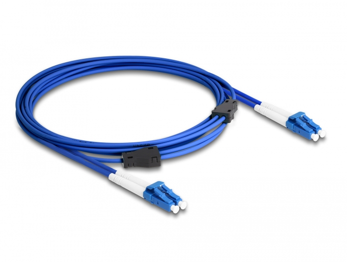 Delock Netzwerkkabel - LC Single-Modus (M) - Blau, Ansicht 2