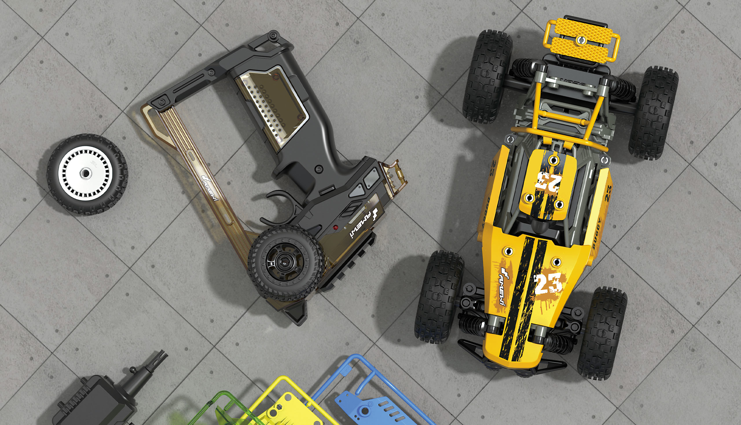 Amewi CoolRC DIY Oldscool Buggy 2WD 1:18 - Buggy - 1:18 - 8 Jahr(e) - 300 g, Ansicht 4