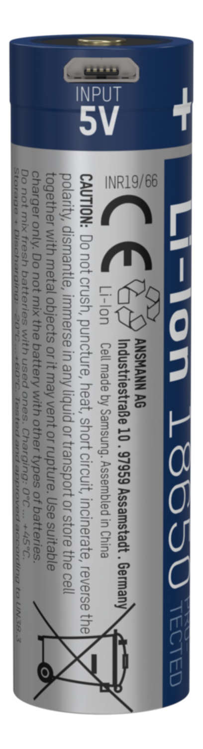 Ansmann 1307-0002 - Wiederaufladbarer Akku - Lithium-Ion (Li-Ion) - 3,6 V - 2600 mAh - 9,36 Wh - Silber, Ansicht 2
