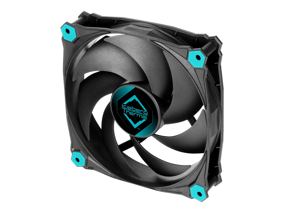 Iceberg Thermal IceGale - Gehäuselüfter - 120 mm - Schwarz (Packung mit 3), Ansicht 3