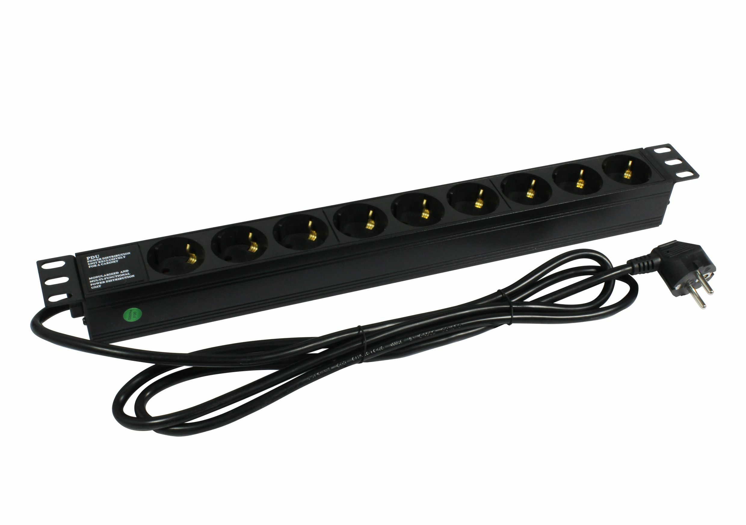 Synergy 21 ALLNET 19zbh. Steckdosenleiste 9xDosen CEE7 ->Stecker, Ansicht 2