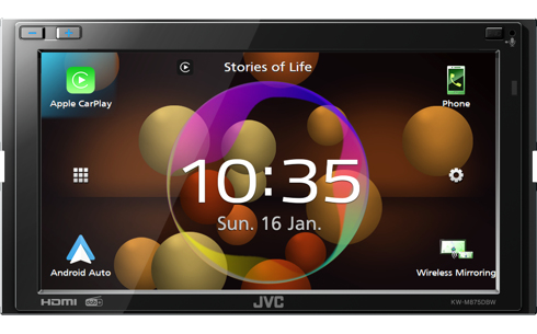 JVC KW-M875DBW - Schwarz - 2 DIN - 180 W - 3.0 Kanäle - 64 W - 20 - 20000 Hz, Ansicht 3