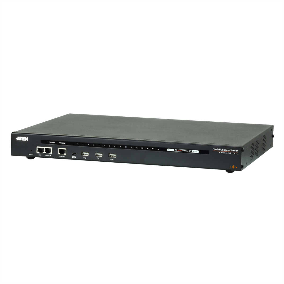 ATEN SN0116CO Serial Console Ser mit Dual Strom - KVM-Umschalter - 16-Port