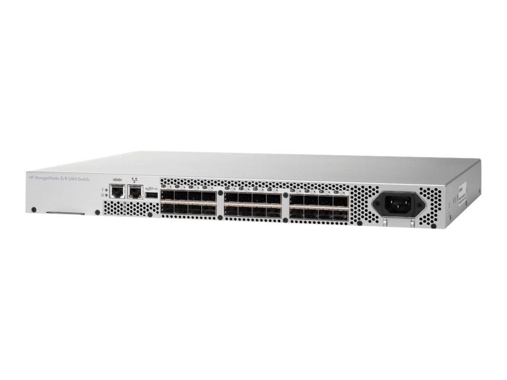 HP 8/8 Base (0) E-Port SAN Switch (AM866A)