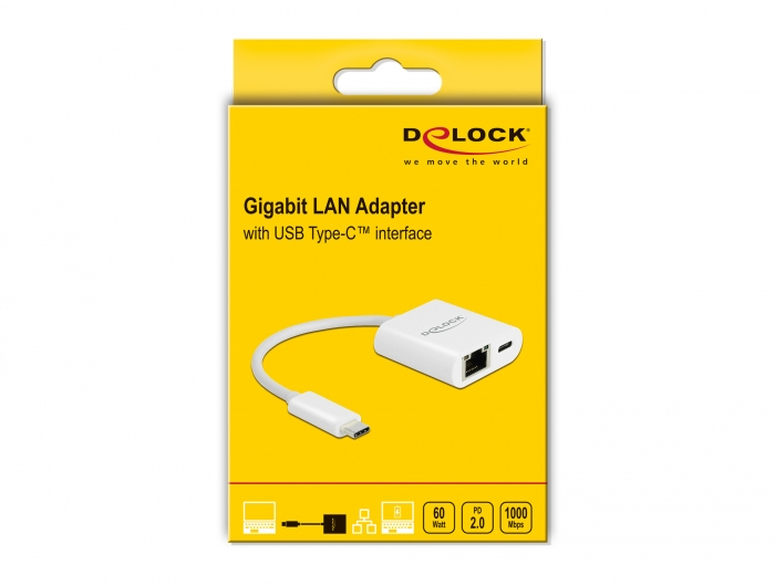 Delock Netzwerkadapter - USB-C 3.2 Gen 1 - Gigabit Ethernet x 1, Ansicht 2