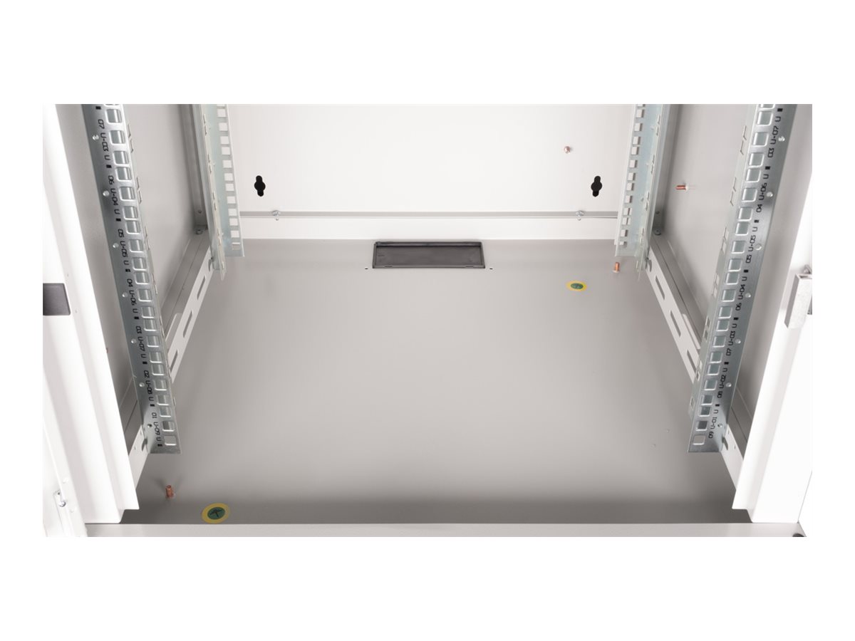 ROLINE 19 Zoll Wandgehäuse Pro 9 HE 600x600 BxT grau - Wandgehäuse, Ansicht 4