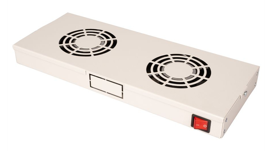 ROLINE Rack - Lüfter Kit - with 2 fans - Hellgrau, RAL 7035 - 48.3 cm (19), Ansicht 3