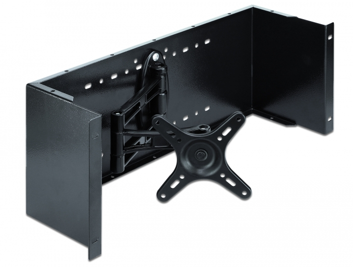 Delock Monitorarm - Rack montierbar - Schwarz - 4U - 48.3 cm (19), Ansicht 3