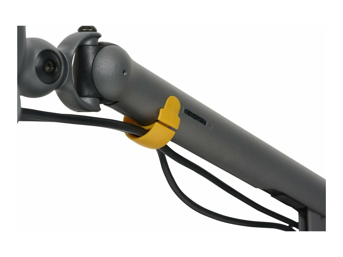 Bakker Elkhuizen Flexible Dual - Befestigungskit - einstellbarer Doppelarm - für 2 Monitore - Aluminium - Dunkelgrau, Ansicht 3