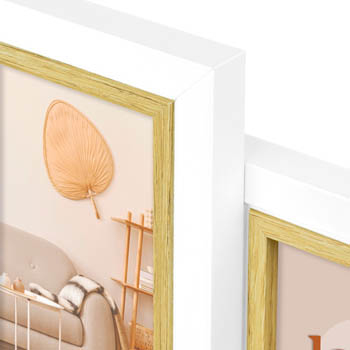 Zep Ayas 6Q, Bilderrahmen-Set, MDF-Platten, Weiß, Wand, 10 x 15 cm, Landschaftsportrait, Ansicht 2