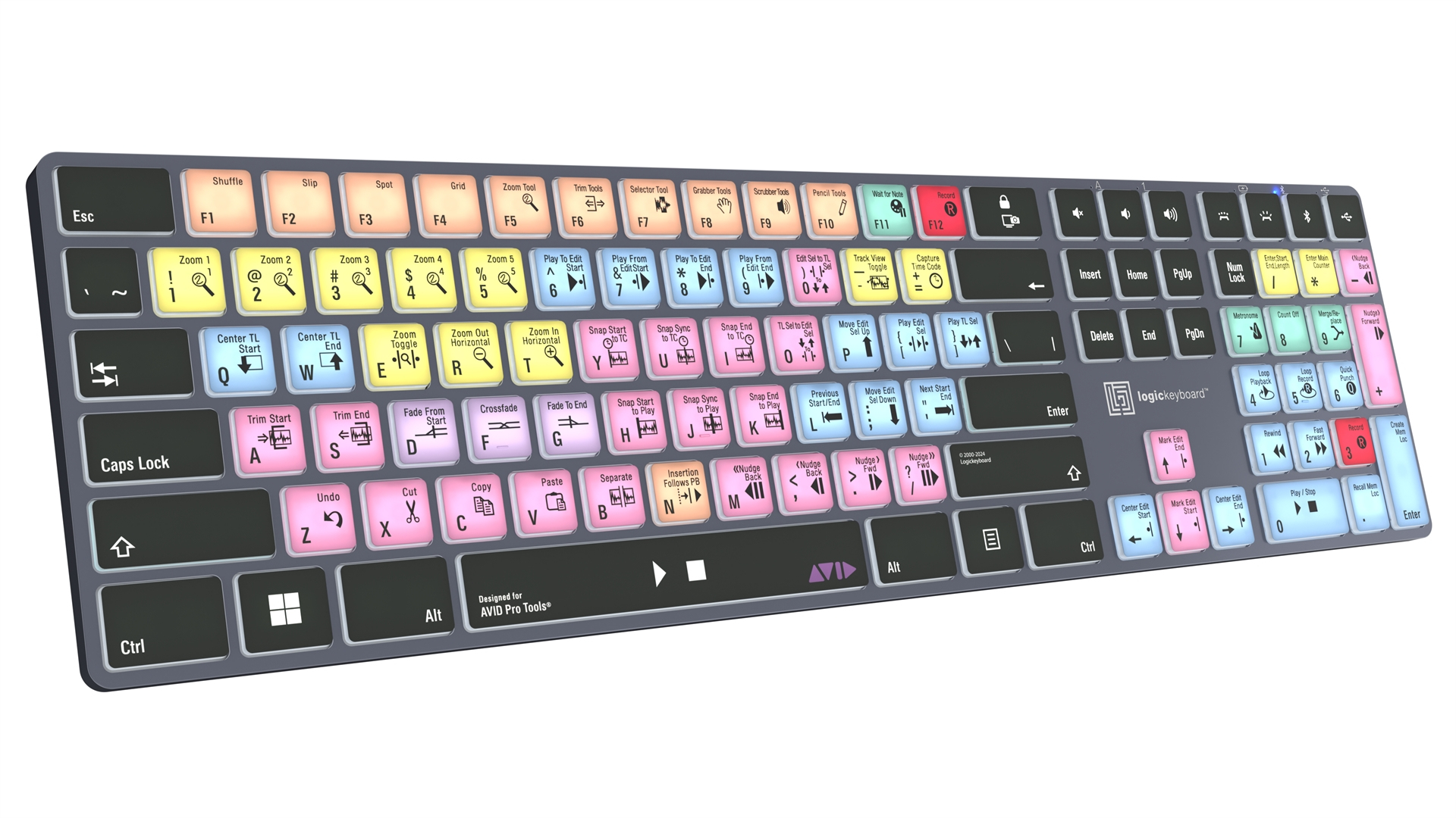Logickeyboard Avid Pro Tools Titan - TL: UK, QWERTY, Ansicht 2