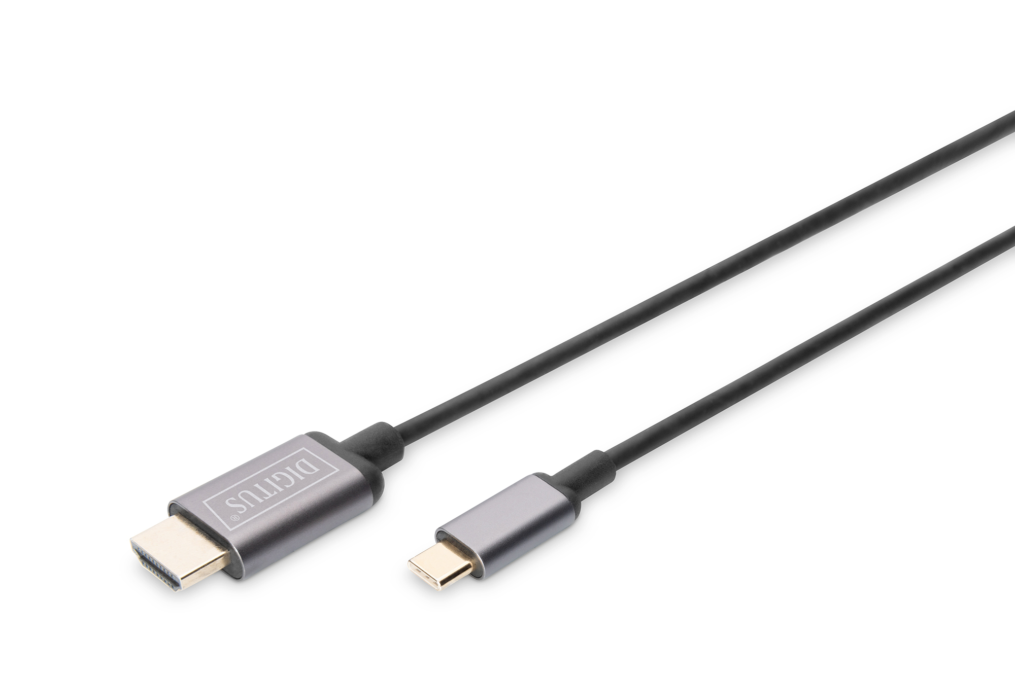 DIGITUS USB-C - HDMI Video-Adapterkabel, UHD 4K / 30 Hz, 1,8 m, USB Typ-C, HDMI Typ A (Standard), Männlich, Männlich, Gerade