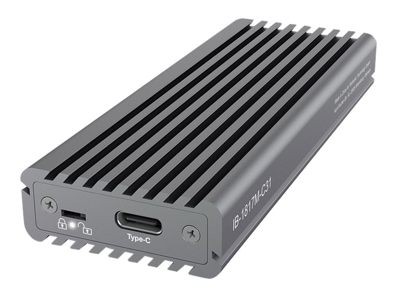 RaidSonic ICY-Box Geh. IcyBox USB 3.1 Typ-C M.2 NVMe SSD Gehäuse extern