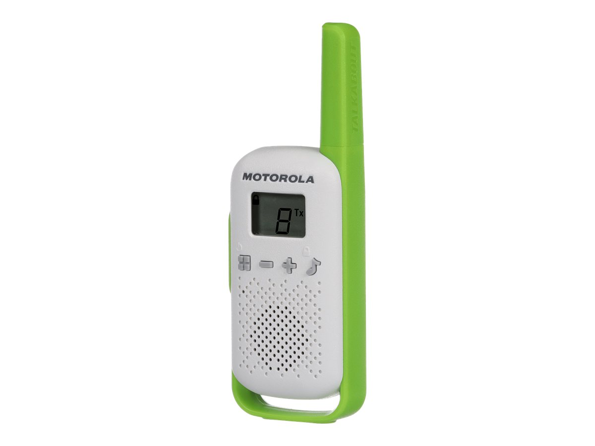 Motorola Solutions Zebra Talkabout T42 - Tragbar - Zwei-Wege Funkgerät - PMR - 446 MHz - 16 Kanäle - grün und weiß, Ansicht 2