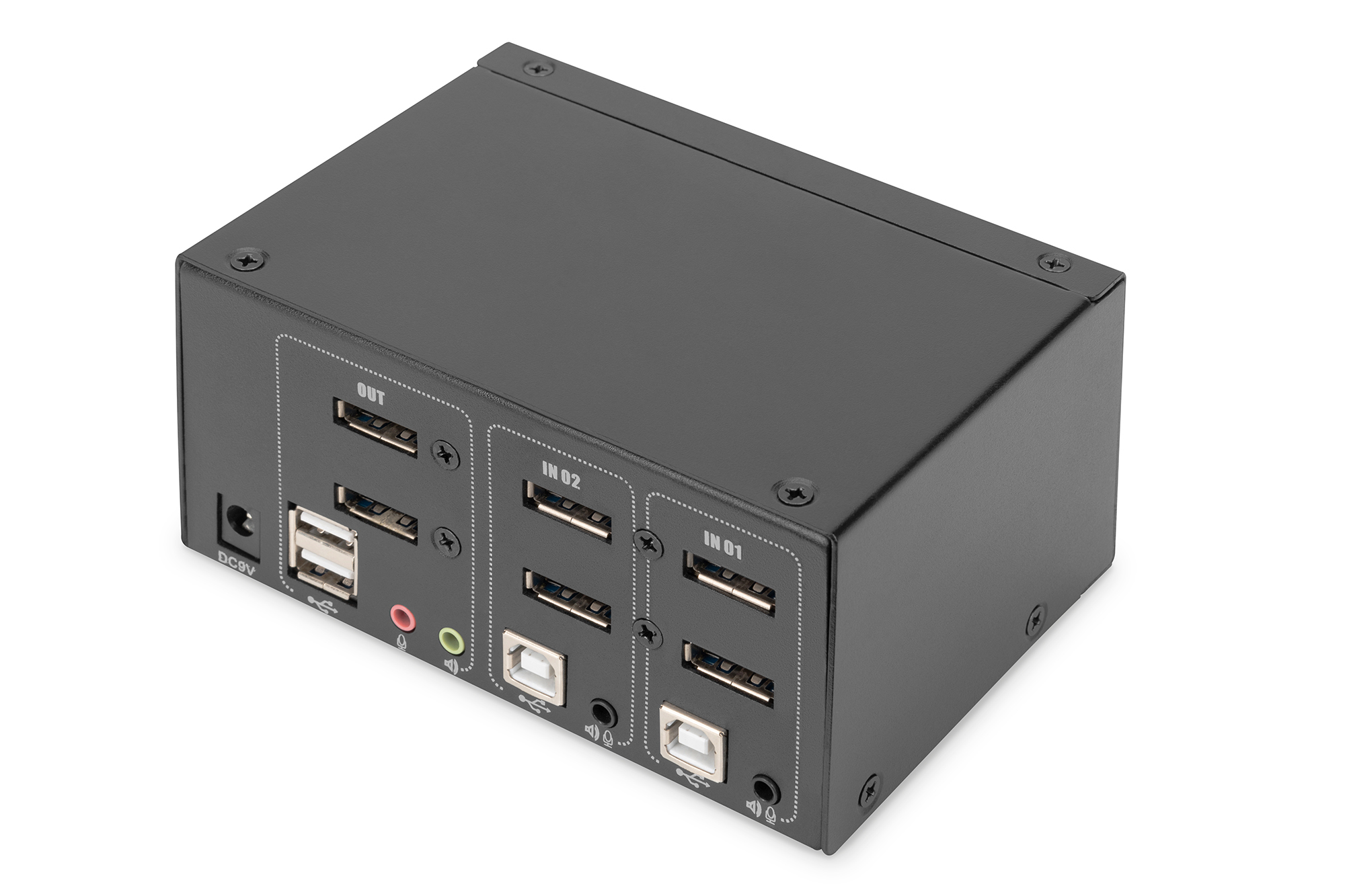 DIGITUS DS-12862 - KVM-/Audio-/USB-Switch - 2 x KVM port(s), Ansicht 4