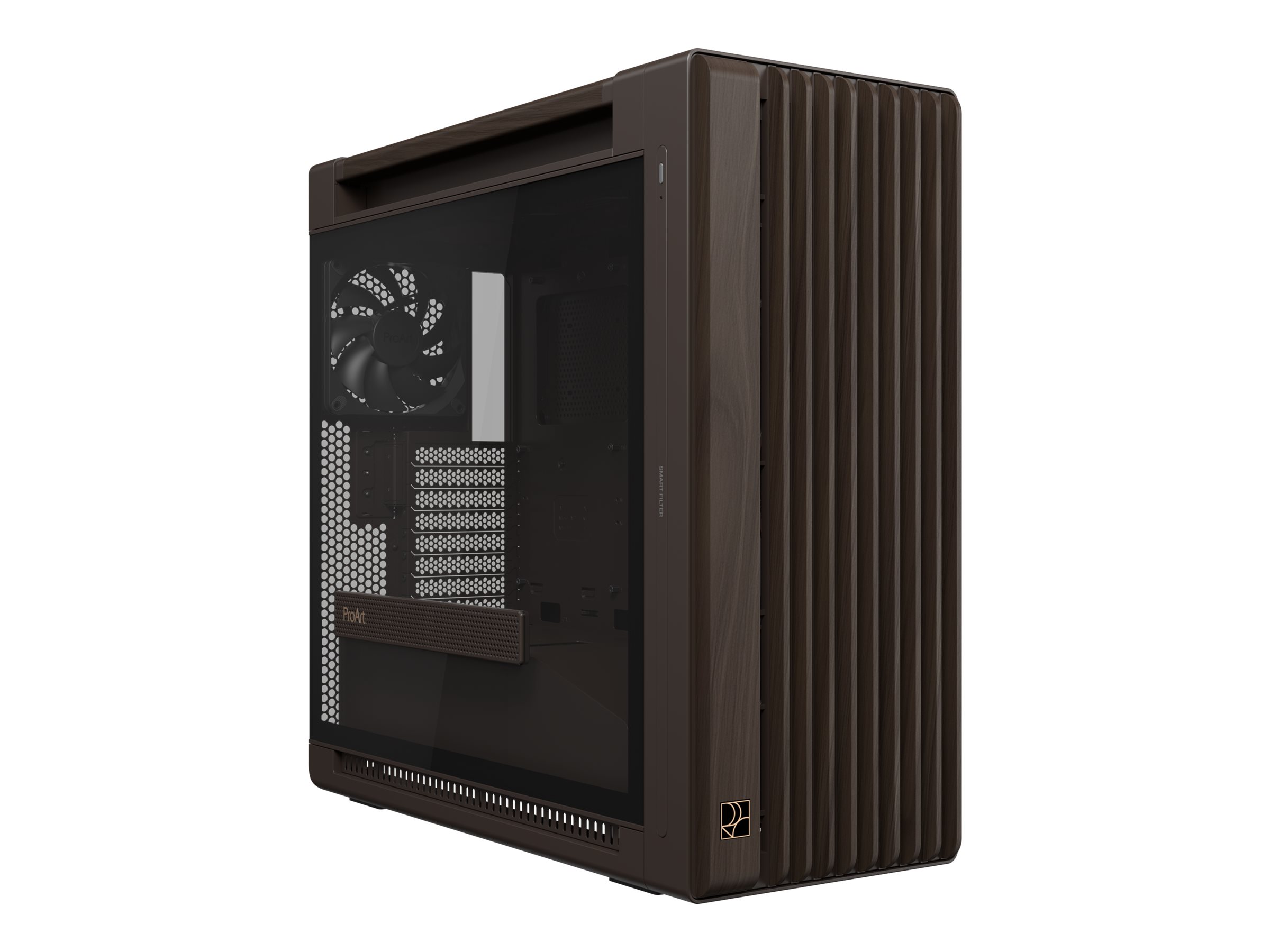 ASUS ProArt PA602 - Wood Edition - mid tower - E-ATX - Seitenteil mit Fenster (gehärtetes Glas)