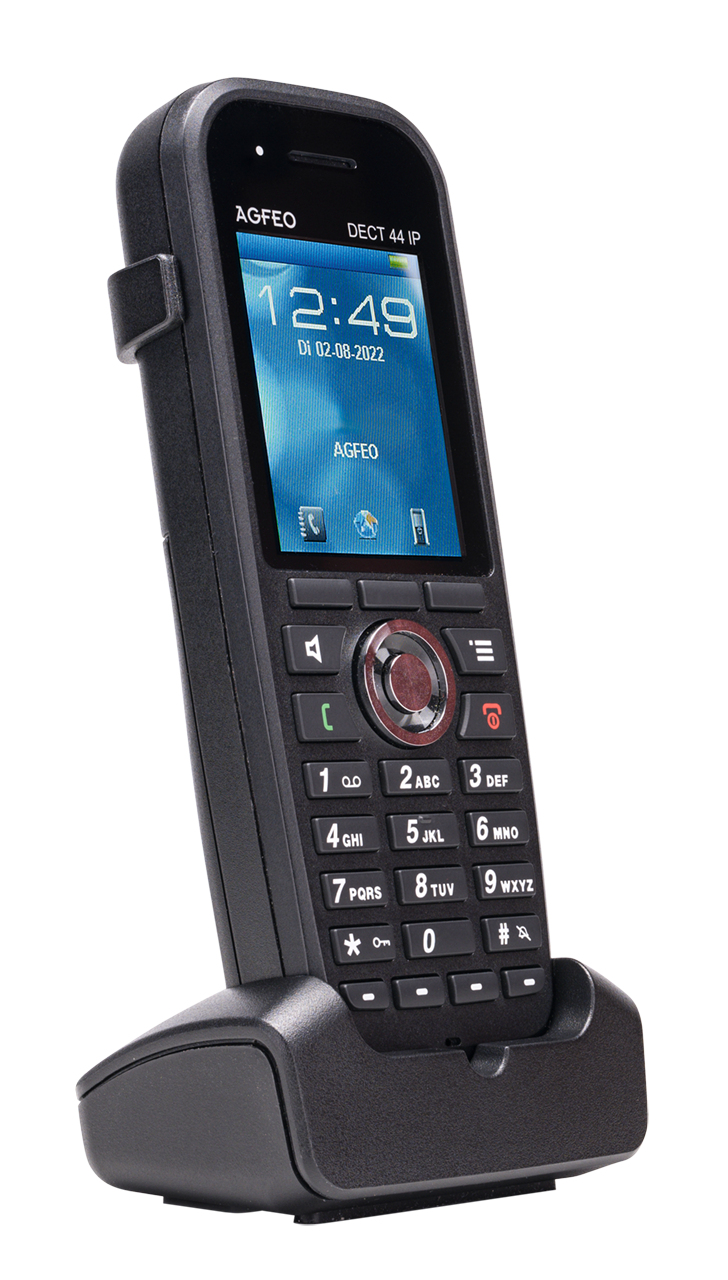 AGFEO Telefon DECT44 IP schwarz - (Erweiterungs-)Handgerät - Voice-Over-IP, Ansicht 2