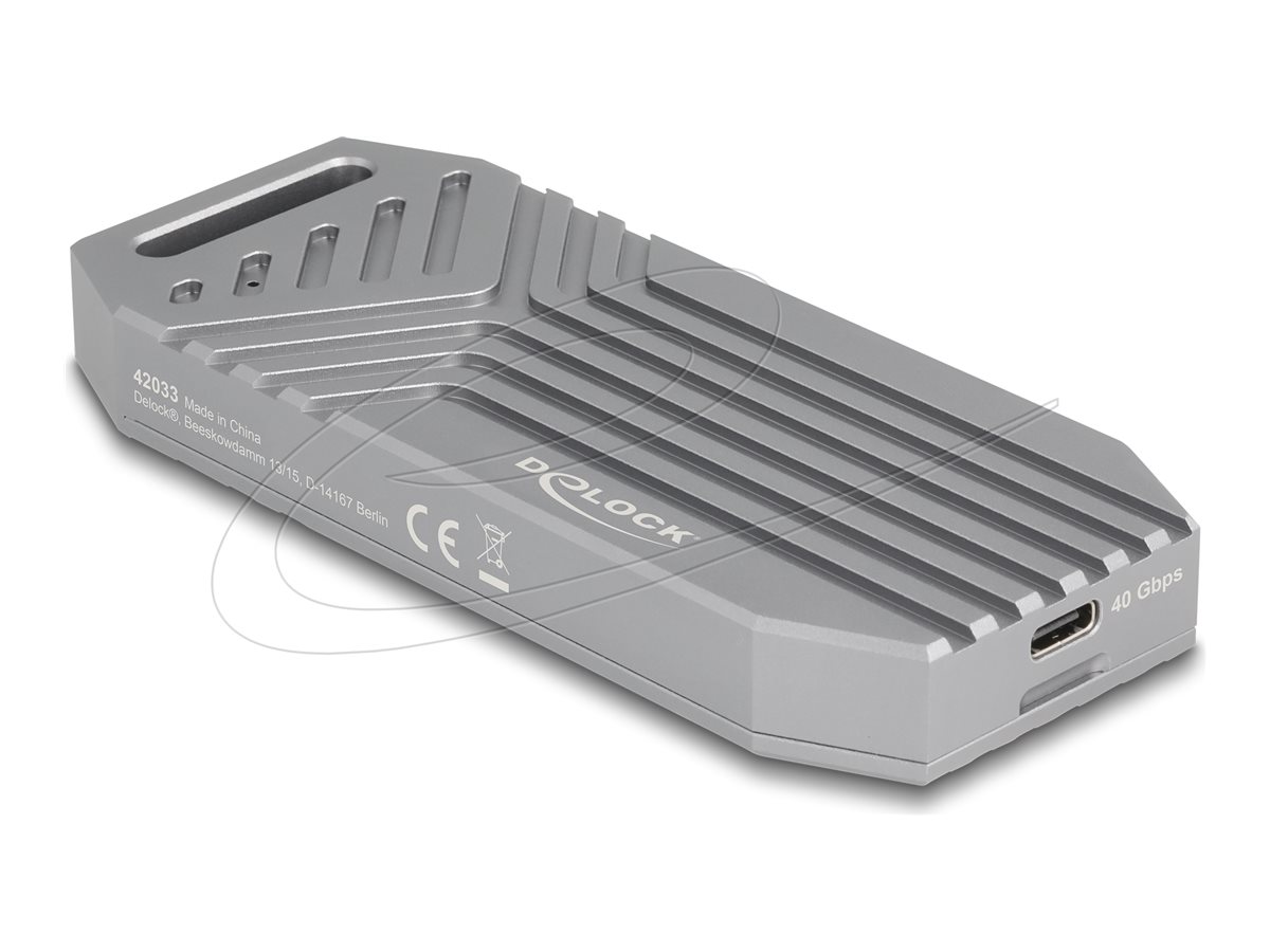 Delock Speichergehäuse - 40 Gbps, tool free - M.2 - M.2 NVMe Card / PCIe (NVMe)