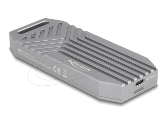 Delock Speichergehäuse - 40 Gbps tool free - M.2 - M.2 NVMe Card  PCIe (NVMe)